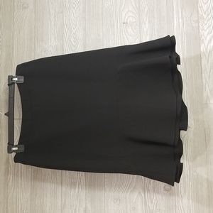 Kasper Black A-line Flounce Skirt Size 10